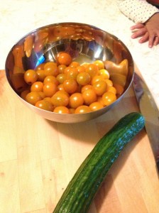 Washed and ready to chop