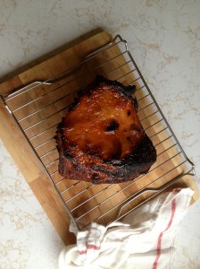 Let the corned beef rest and you do the same (as you pick the crispy edges little by little...)