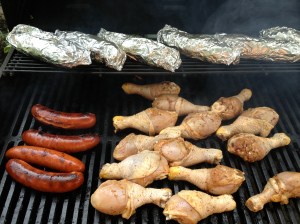 Chicken on the grill